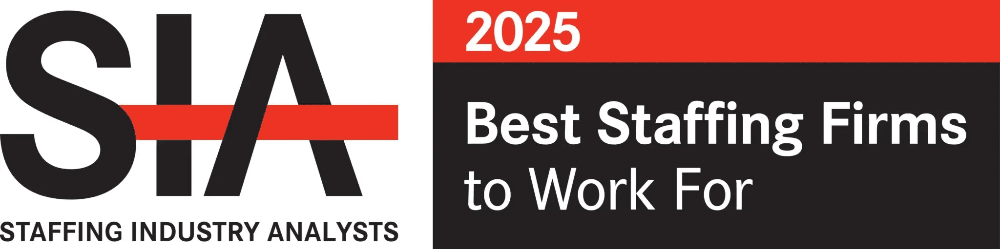 SIA Best Staffing Firms to Work For