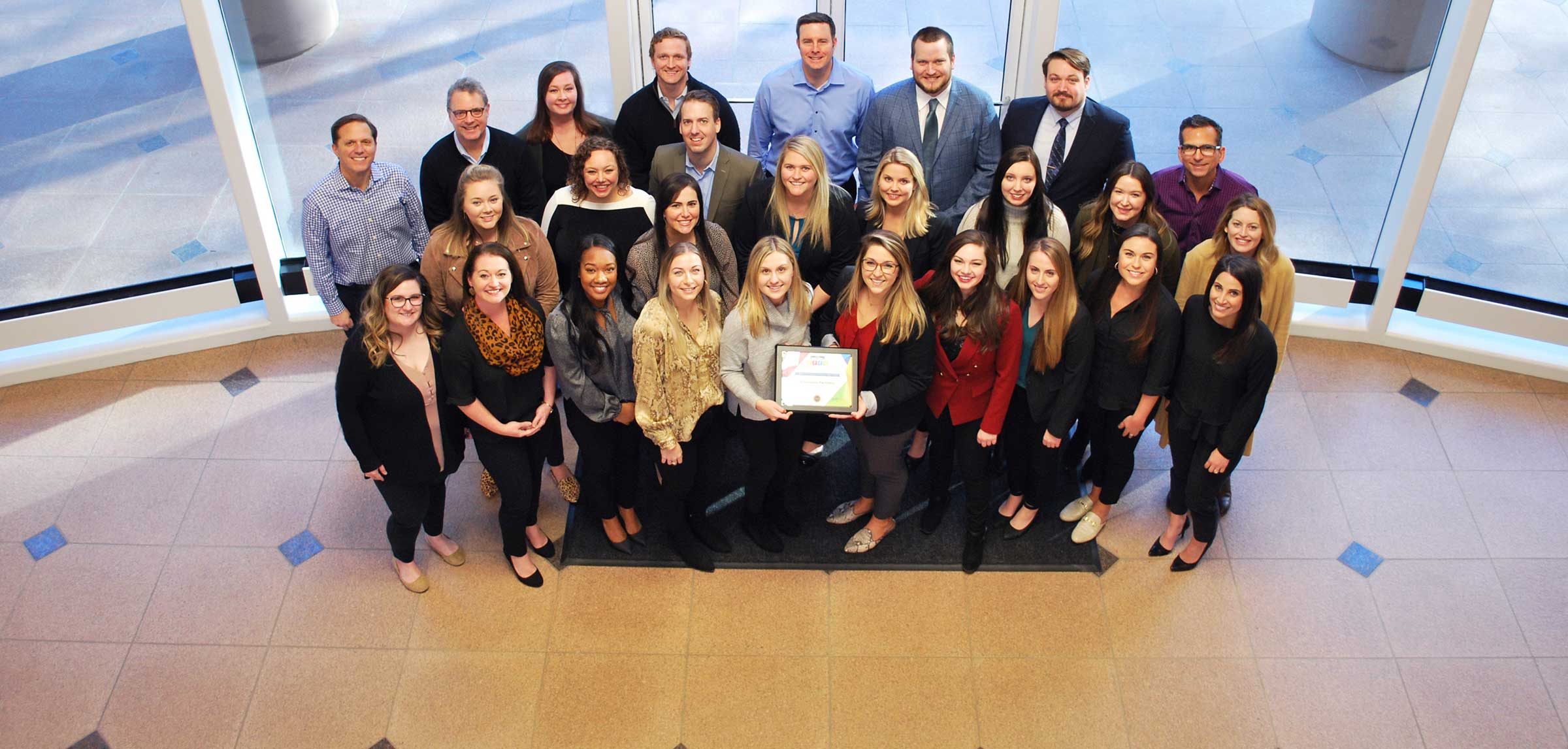 Visionaire Partners team with award